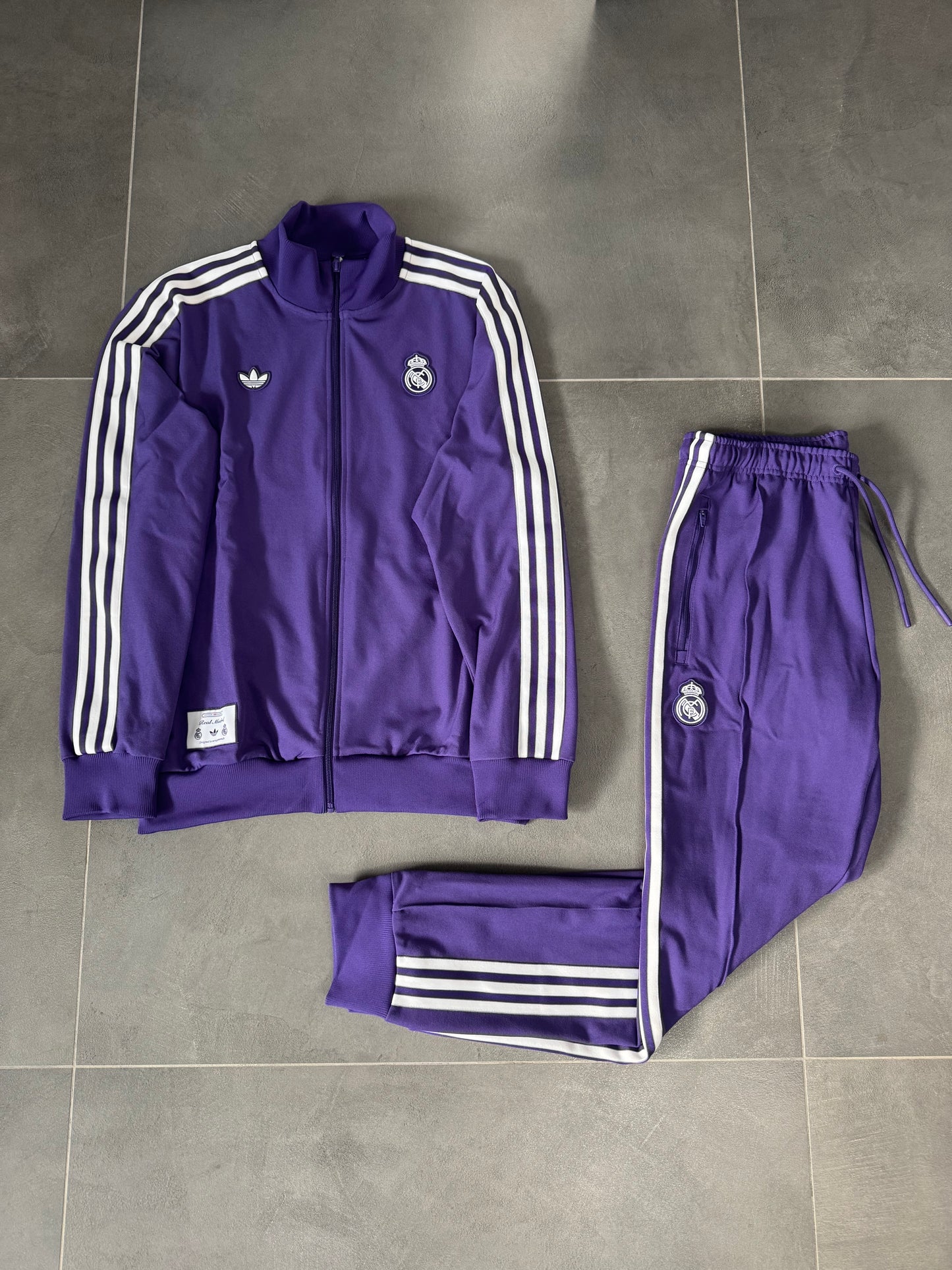 adidas tuta real madrid viola completa
