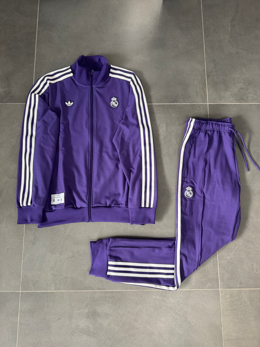 Adidas Tuta Real Madrid Viola Completa