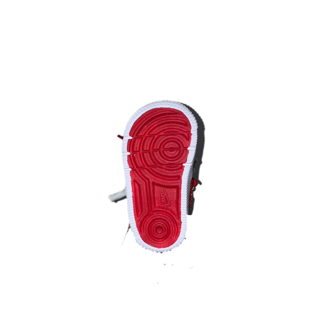 air force 1 white (td) red custom rope laces red lace red strass