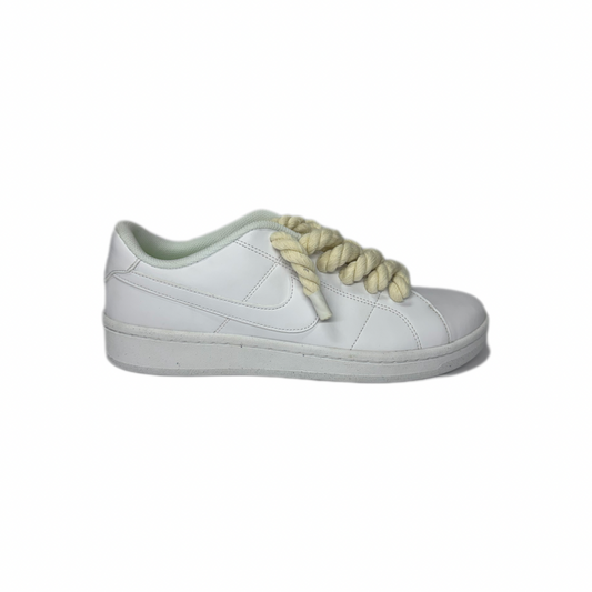 Nike Court Royale 2 White Rope Laces Beige