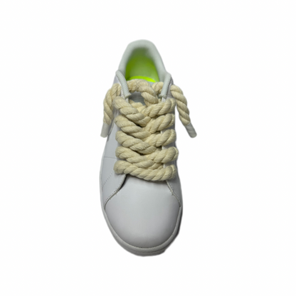 Nike Court Royale 2 White Rope Laces Beige