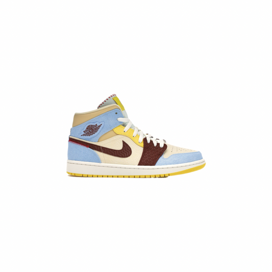 Jordan 1 Mid SE Fearless Maison Chateau Rouge