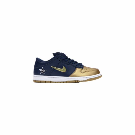 Dunk Low SB X Supreme Jewel Swoosh Gold