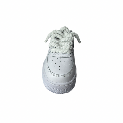 Air Force 1 White Custom Rope Laces White Strass