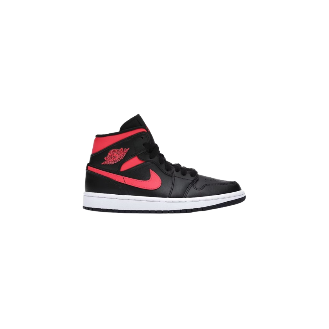 jordan 1 mid black siren red