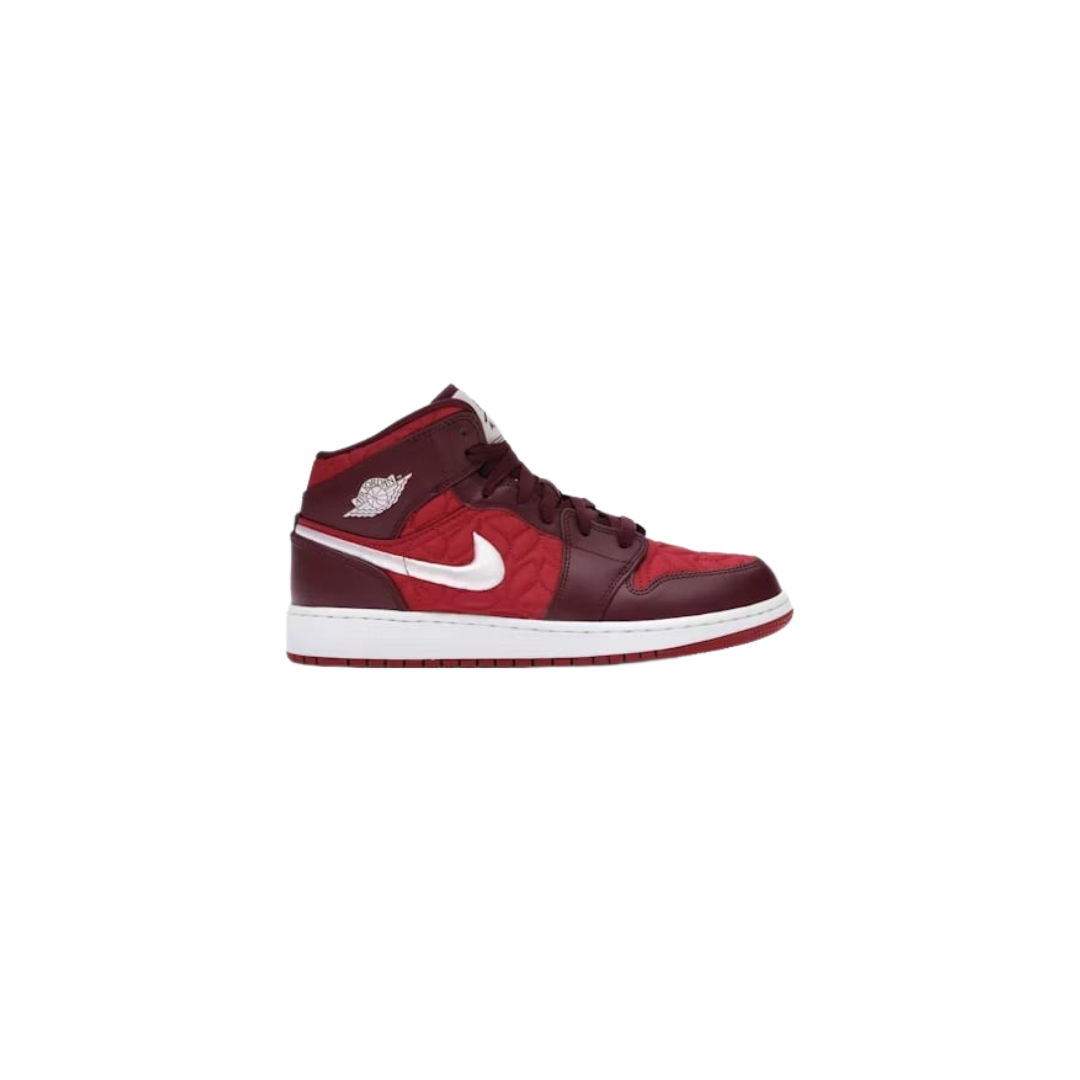 jordan 1 mid red quilt