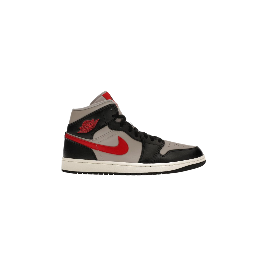 jordan 1 mid college grey gym red