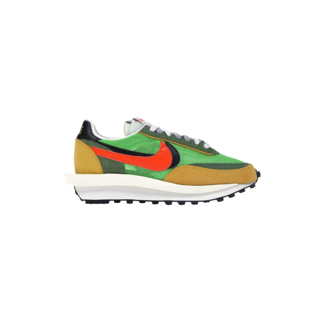 nike waffle x sacai green