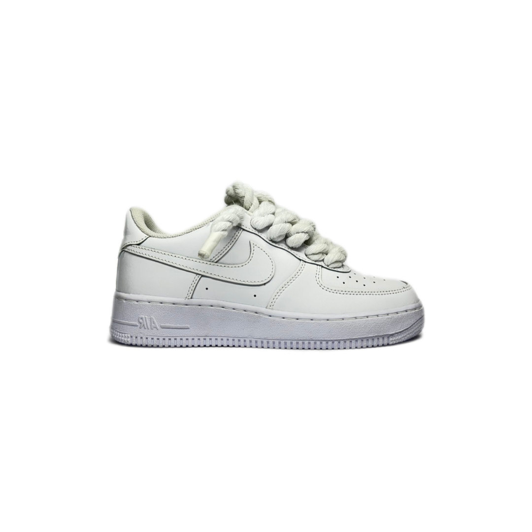 air force 1 white custom rope laces white