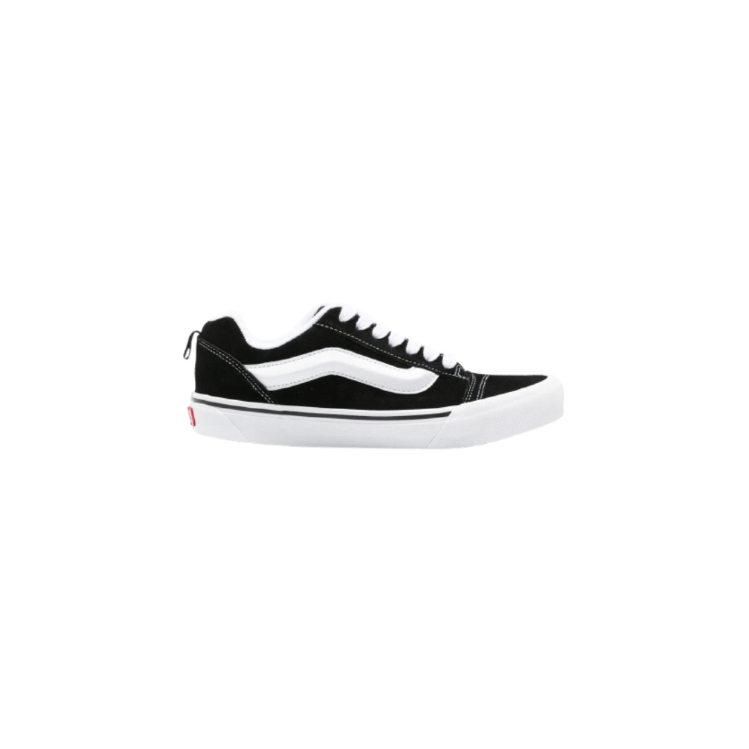 vans knu skool black white