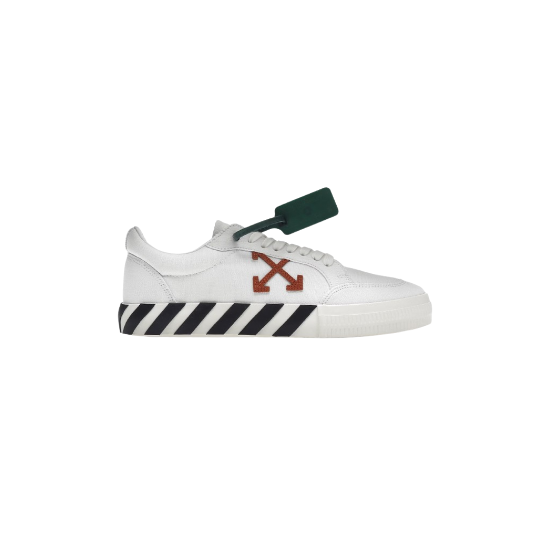 off-white vulc low white red black