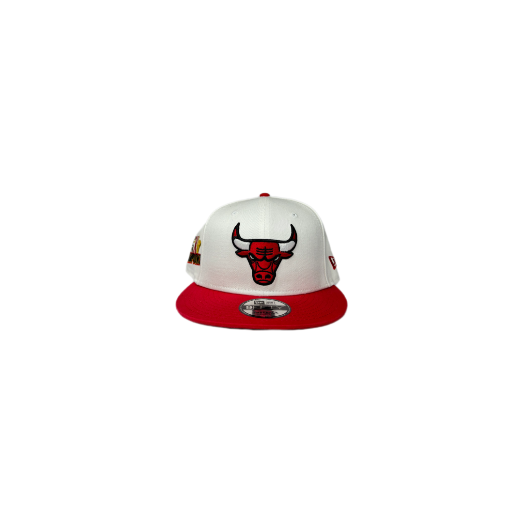 new era 9fifty chicago bulls white red regolabile