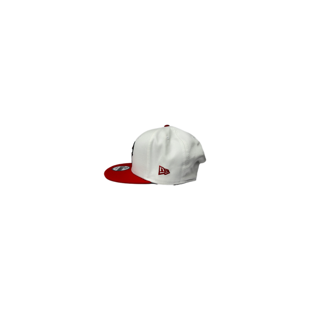 new era 9fifty chicago bulls white red regolabile