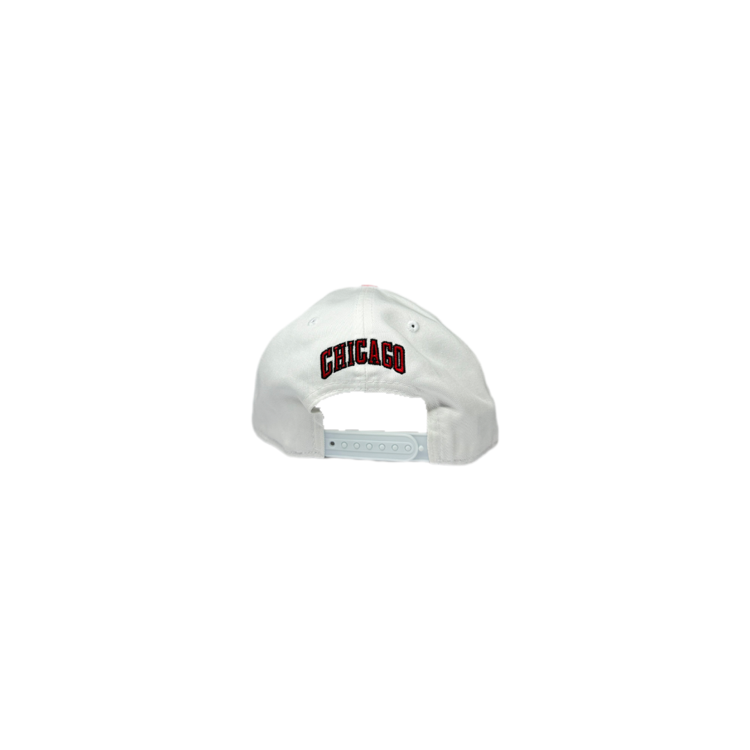 new era 9fifty chicago bulls white red regolabile