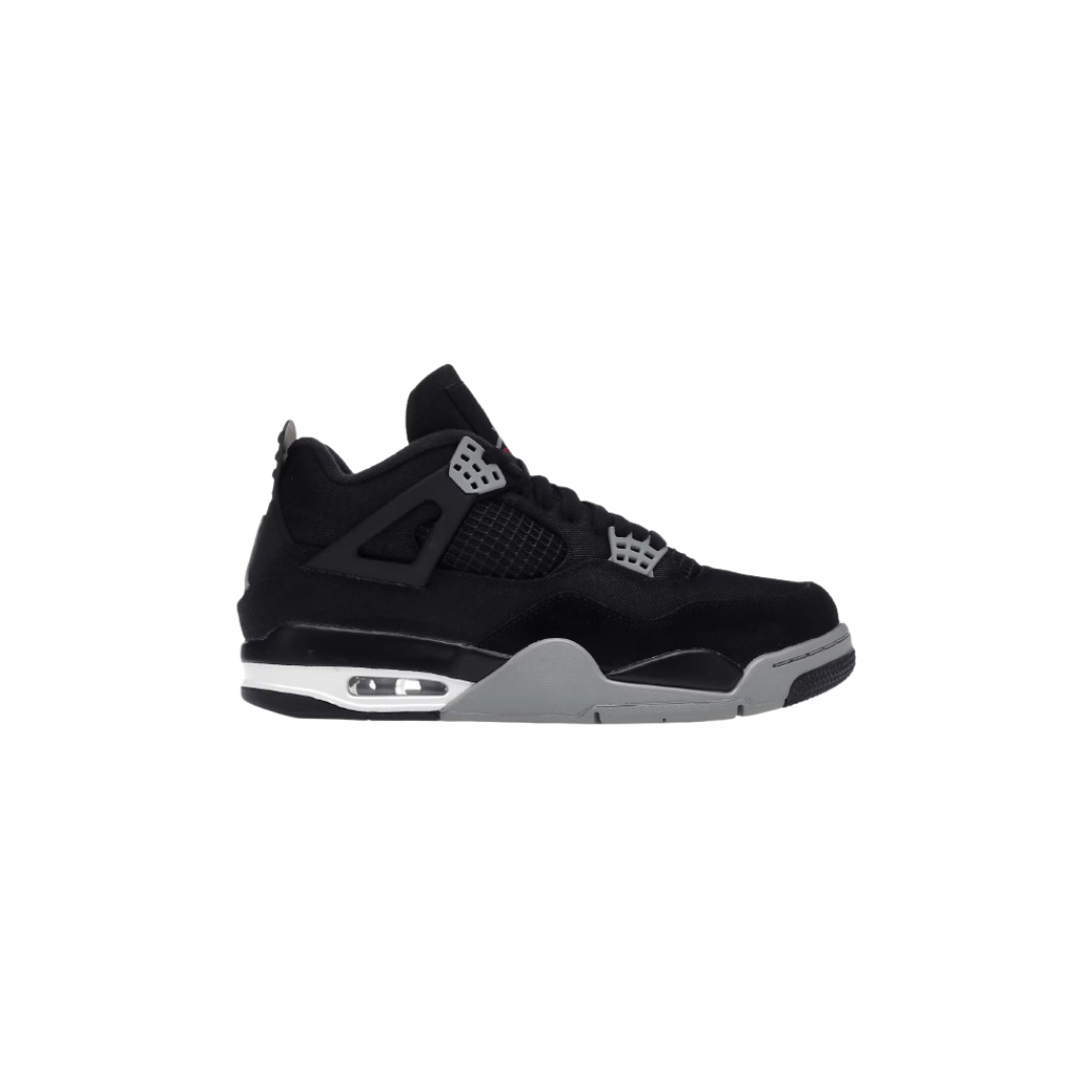 jordan 4 black canvas